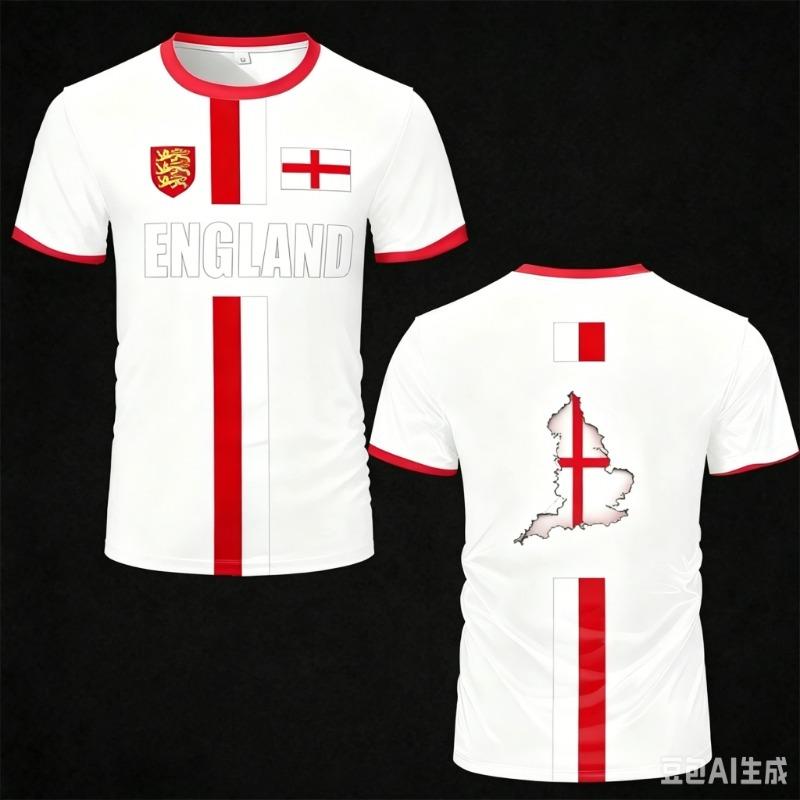 England Soccer Jersey Men s Sports T Shirt Family Style Casual for Adults Kids Sportswear for Sports Fitness Training