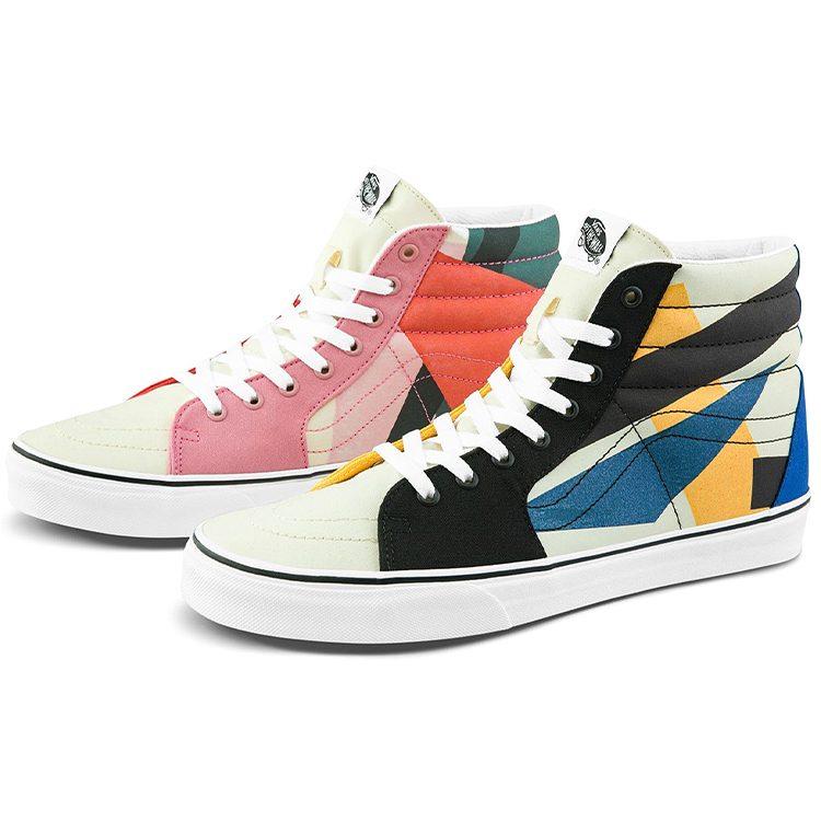 Vans MoMA X SK8 Hi Любовь Попова 'Кремово-желтый Черный Розовый' VN0A4U3C22J