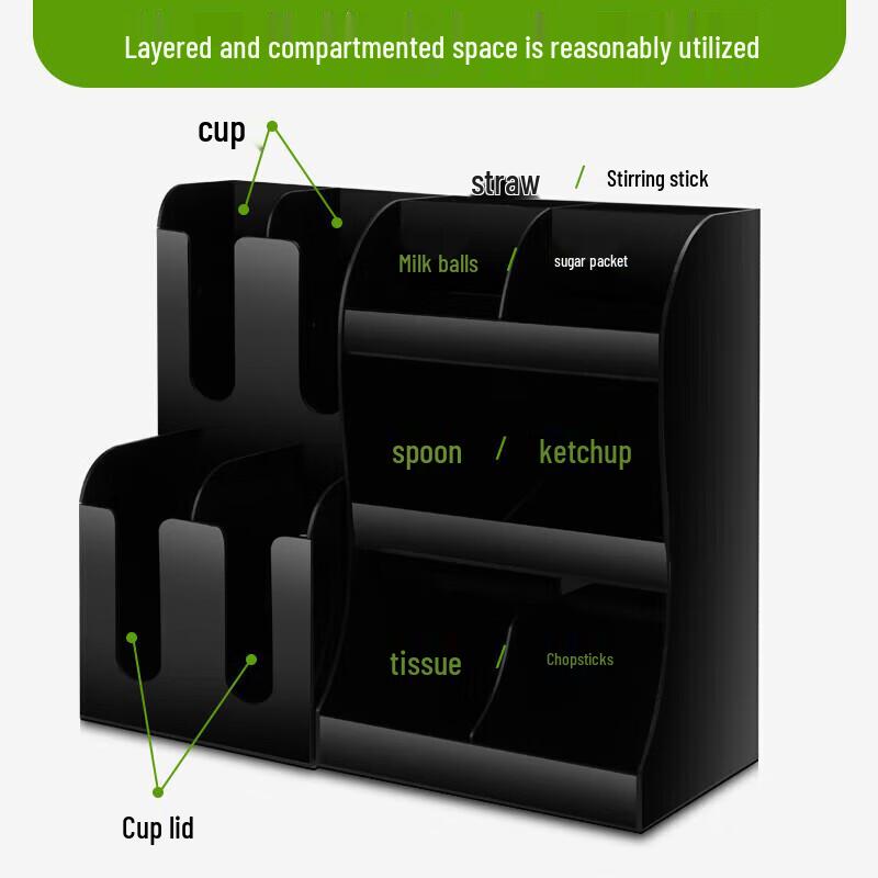 Disposable Cup & Straw Organizer