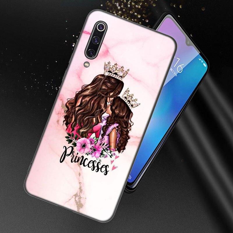 Красивый чехол для мамы, дочки и сына для Xiaomi Redmi 7 7A 8A 9i 9A 9C 10 10A 10C K20 Note 5 6 Mi 8 9 9T Pro A2 Lite A3 6X Mix 3