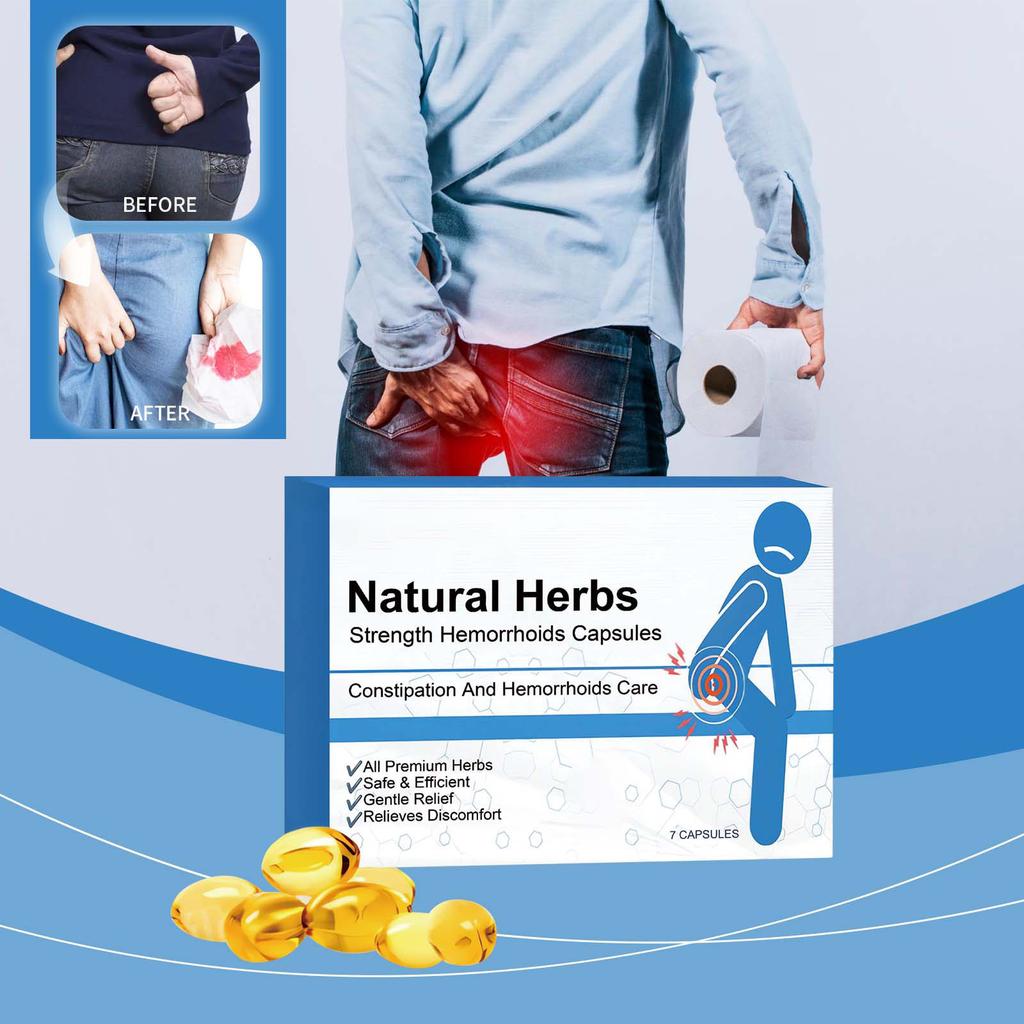 Hemorrhoid Relief Capsules Pain, Reduce Swelling And Itching, Promote Blood Circulation And Anal Care,3.5ML