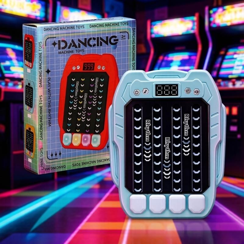 ZLang Montessori Pockets Travel Toy Electronic Music Rhythm Puzzle Game Machine Light up Education Sensory Fast Push Table Game