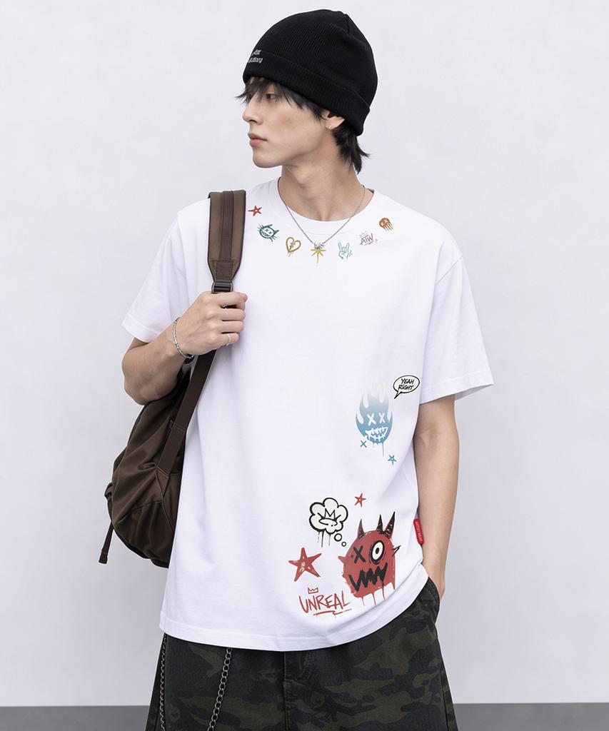 ARTISTWEAR [Atw] Футболка с коротким рукавом "Нереальный Монстр" - 2 цвета