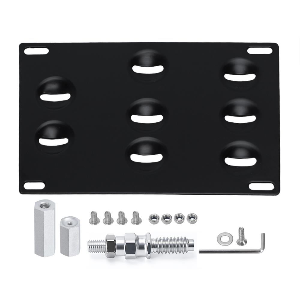 Передний бампер Буксировочный крюк Держатель кронштейна для крепления номерного знака для 06-13 BMW E92 E93 325i E70 X5 и 01-15 Mini Cooper R50 R52 R53