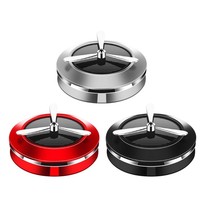 Автоматический вращающийся аромадиффузор на солнечной батарее, освежители воздуха, декор для приборной панели, украшение