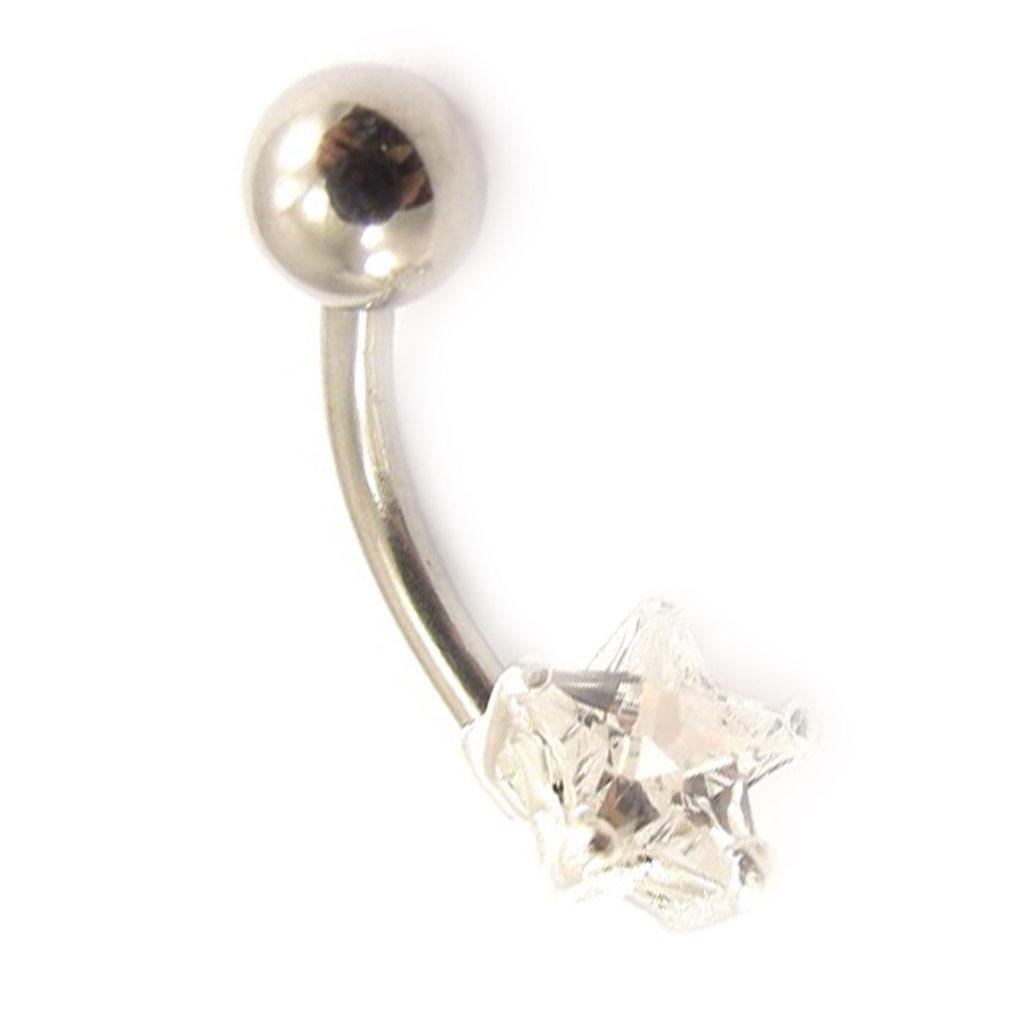 Les Trésors De Lily [C3693] - Пирсинг «Звезда», белый