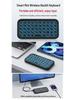 Универсальная беспроводная мини-клавиатура Bluetooth с тремя режимами и подсветкой