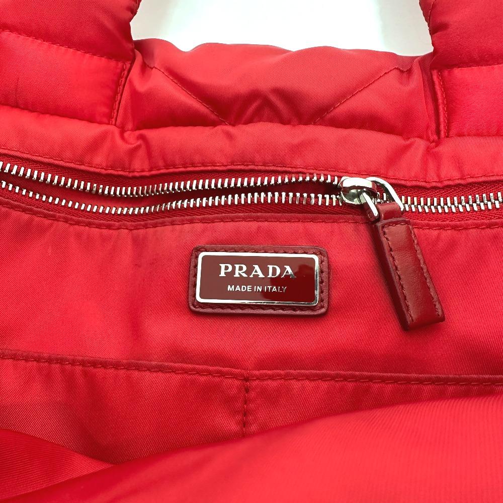 PRADA 2VG082 Re-Nylon padding Bag Tote Bag Nylon Red