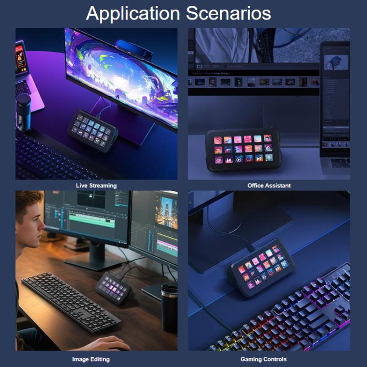 Multi-function AI Voice Control Panel 18 Membrane Display Keys