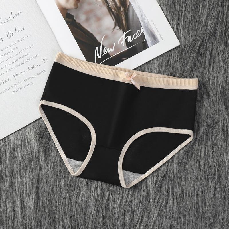 4 шт./компл. женские бесшовные хлопковые трусики однотонные повседневные мягкие трусы большого размера со средней талией