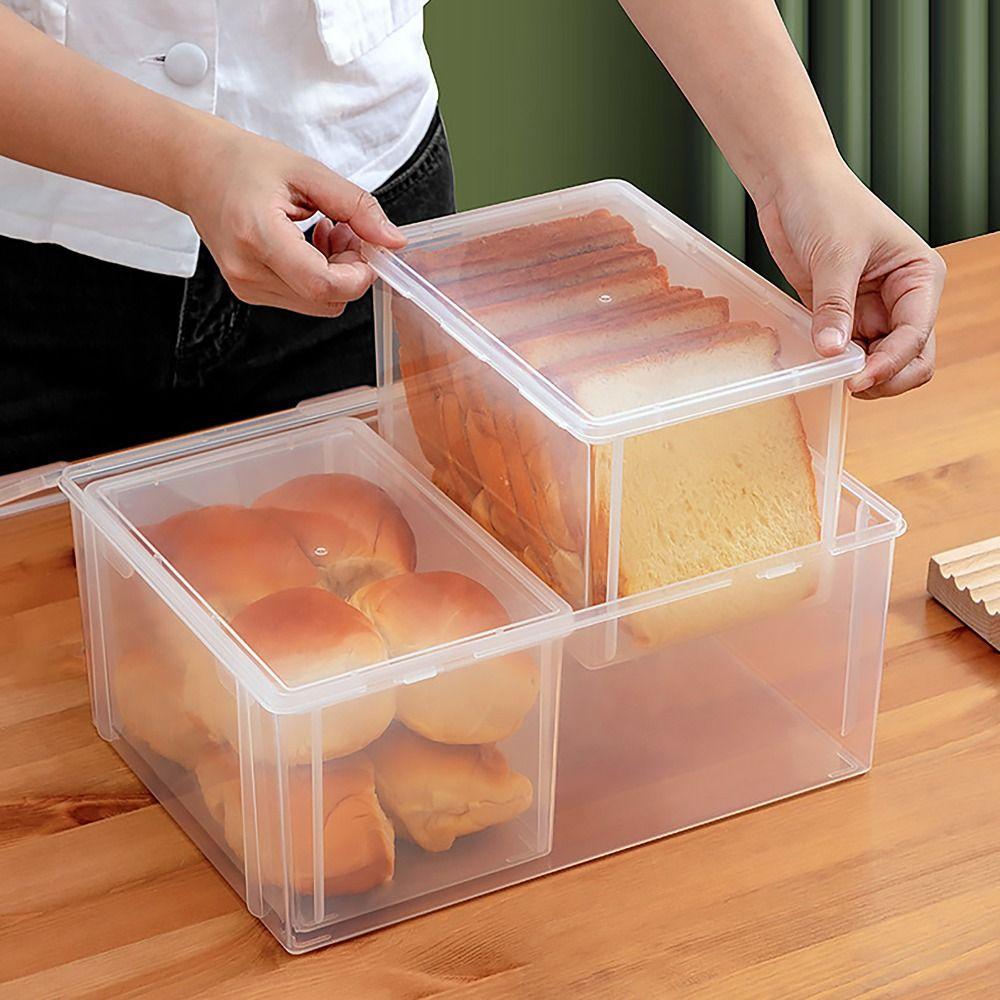 Portable Capacity Storage Box Transparent Rectangle Stationery Storage Box Stationary Supplies Desktop Organizer