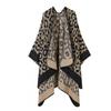 Ethnic Style Yunnan Travel Cape Faux Cashmere Scarf Women Warm Fashion Shawl Leopard Print All