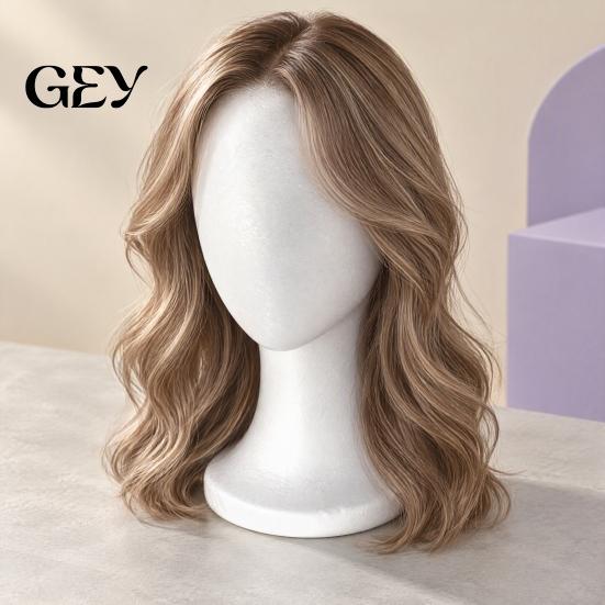 Styling Foam Head Mannequin for Wigs, Lightweight Wig Display Stand with Stable Faceless Holder Base Trimming Professional Salon Use and Cosplay Props