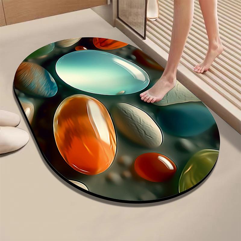 40x60см Диатомовая Грязь Быстросохнущий Впитывающий Нескользящий Коврик для Пола в Ванной