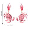 1 пара модных сережек в виде животных, креативные украшения для ушей, высококачественные серьги-крабы, подарок