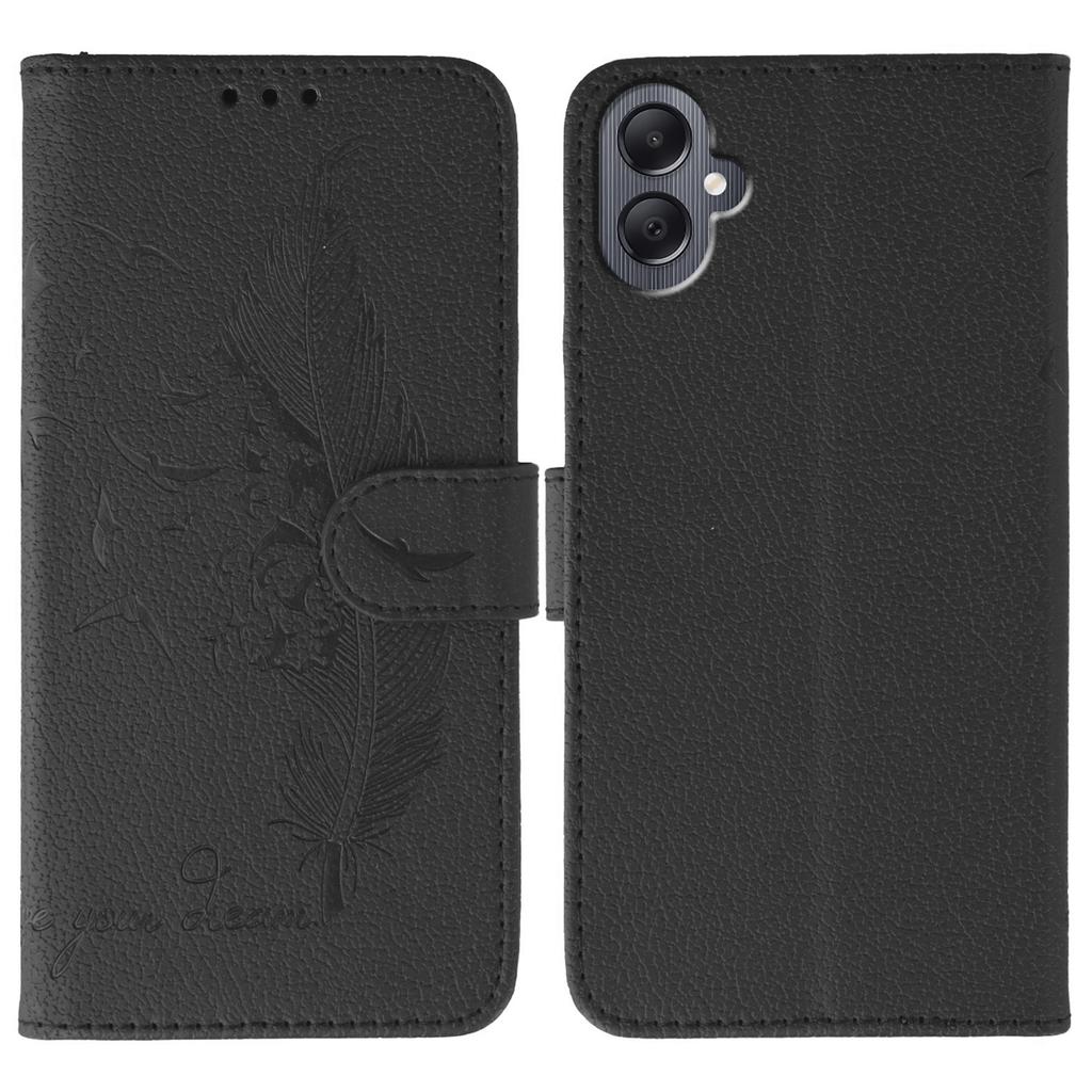 Для Samsung Galaxy A06 4G Чехол с оттиском пера Кожаный кошелек Чехол для телефона