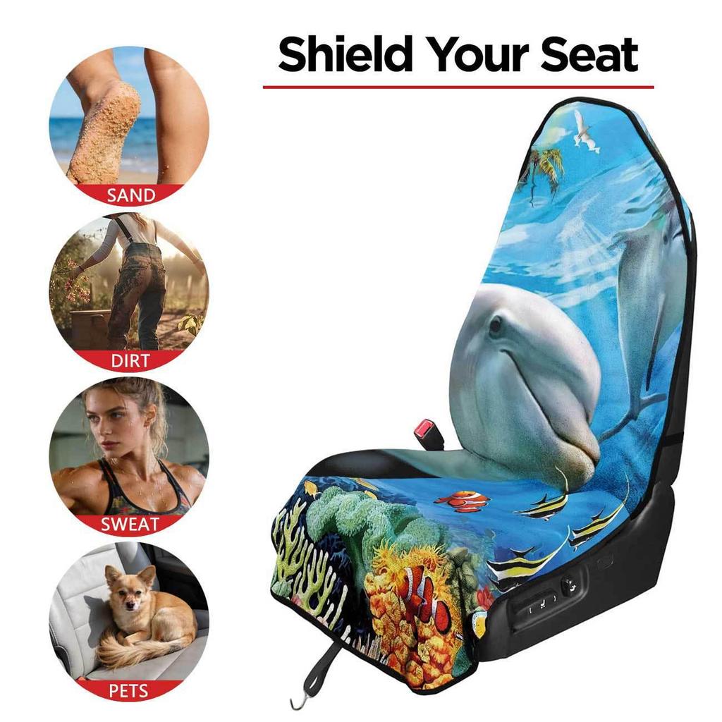 Universal Car Seat Towel Cover: All-Season Front Seat Protector for Gym and Workout