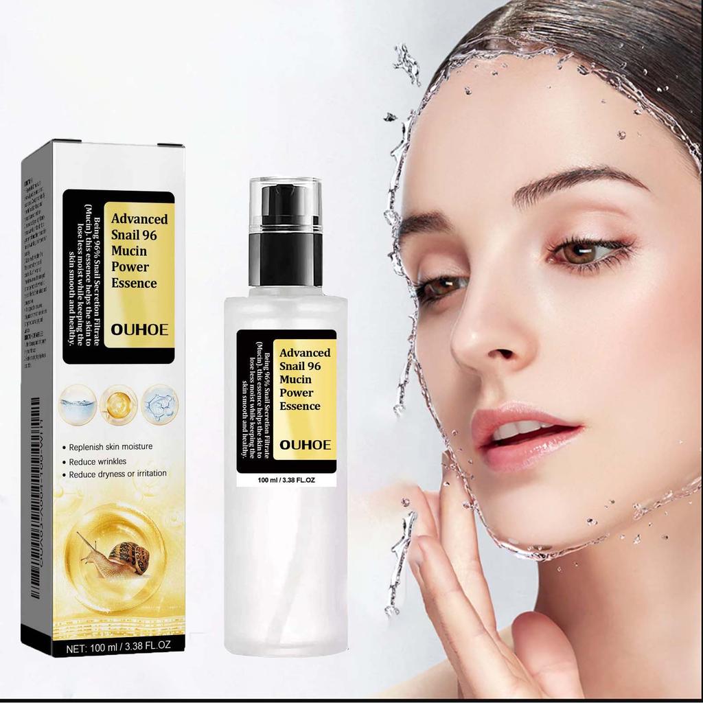 Snail Mucin Peptide Essence,Hyaluronic Acid Skin Repair Serum,Lightens Wrinkles and Dark Spots,Face Moisturizing and Hydrating