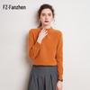 Fanzhen Women's 100% Cashmere Mock Neck Sweater