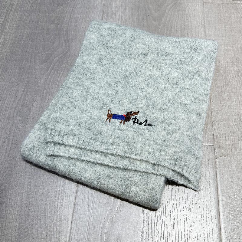 High-end Solid Color Wool Scarf Women's Versatile New Autumn and Winter Knitted Shawl Fashion Thickened Warm Scarf