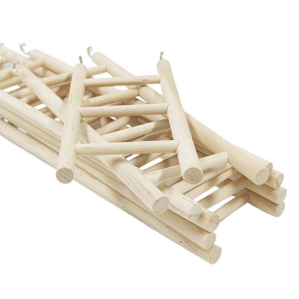 For Lizard Parakeet Wooden Hanging Parrot Climbing Frame Parrot Perch Hamsters Toys Birds Ladders