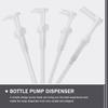 3 шт. Универсальные дозирующие насосы для бутылок, сменные насосы-дозаторы для сиропа, шампуня, мыла, кондиционера, насос для галлонной бутылки