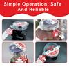 1Set Transparency Gate Valve Lockout and Safety Padlock Plastic Red Secure Hose Bib Lock Device for Outside Garden Valve
