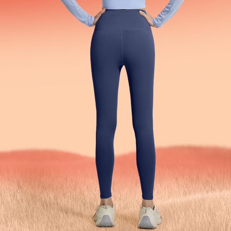 Juyitang Winter Velvet Thickened Yoga Pants, Belly Lift Buttocks, Windproof and Warm Sports Tight Fitness Pants