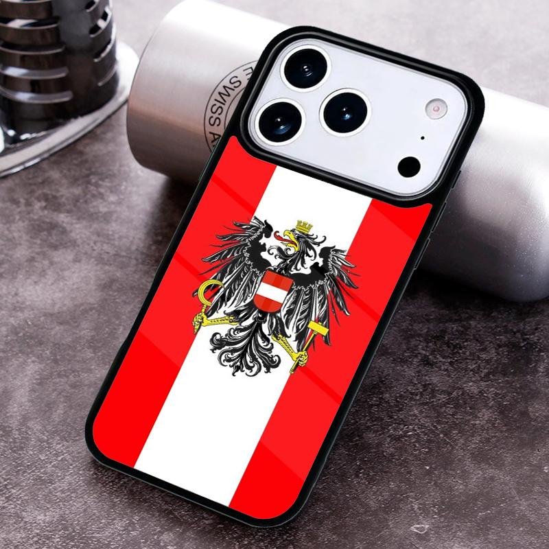 Чехол для телефона с флагом Австрии для iPhone 17 16 15 14 13 12 11 Pro Max Plus 17Air Мягкий силиконовый чехол