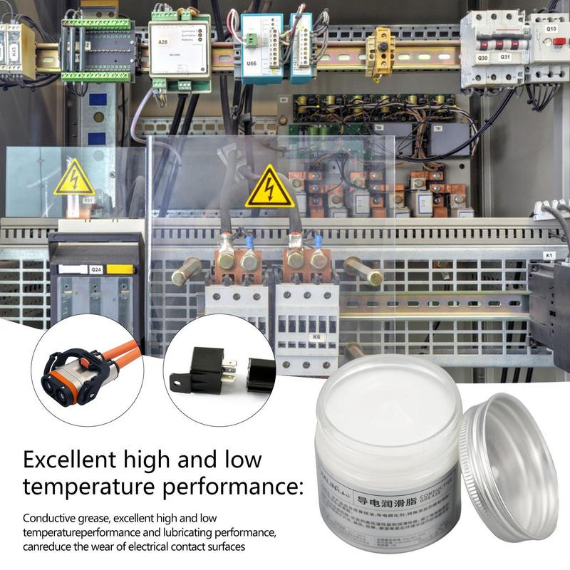 100g Electric Contact Grease Conductive Paste Electricity Compound Grease for Low Resistance Value for Household Appliances