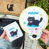 Cartoon Handheld Fan Portable Mini Round Fan Outdoor Folding Group Fan