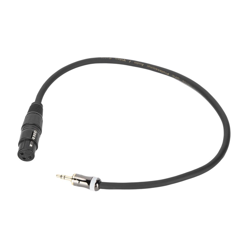 JORINDO XLR Female to 3.5mm 1 8in Male Microphone Cable Balanced Signal Interconnection CordJD6025‑0.5m 1.6ft