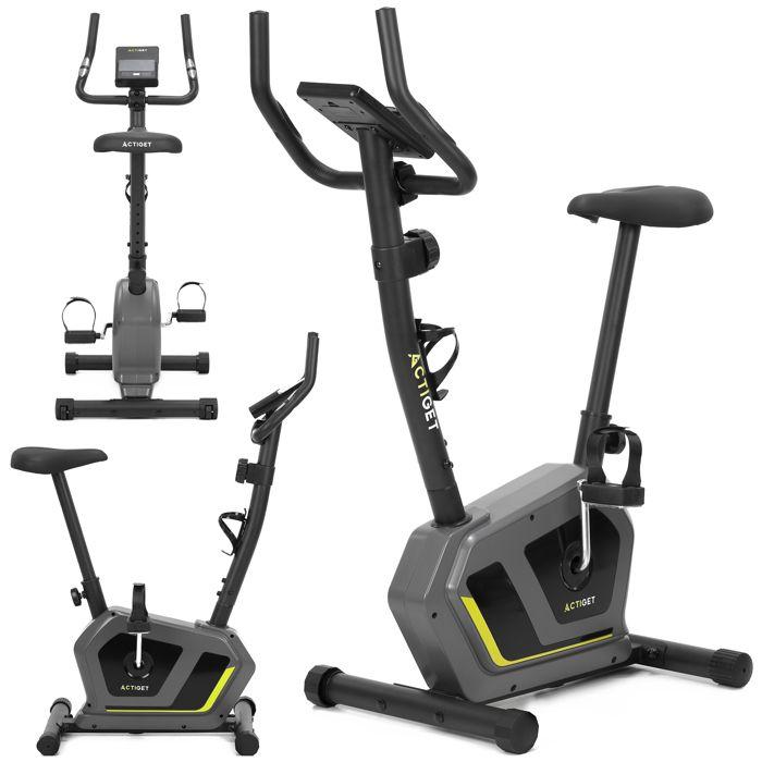 ACTIGET Vélo d'exercice - Magnétique - Résistance réglable - Silencieux - Confort à domicile