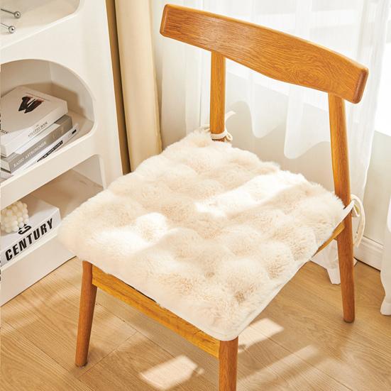Chair Cushion Washable Soft Comfortable Thick Breathable Keep Warm Relieve Pain Plush Material Seat Cushion Office Accessories