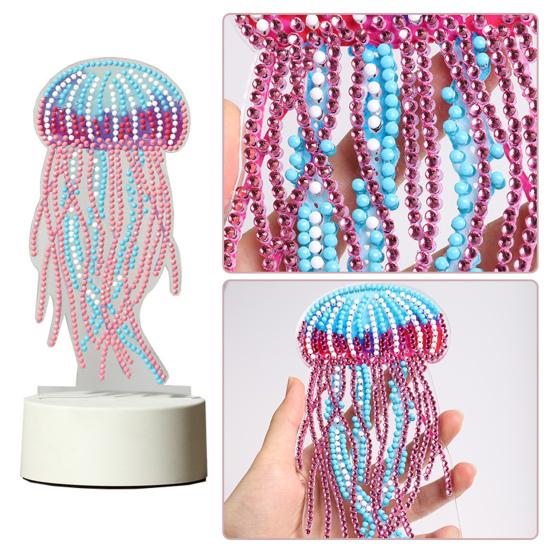 1 комплект алмазная живопись ночник долговечный USB питание милая форма медузы настольная лампа для украшения дома