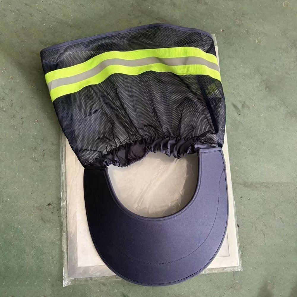 Breathable Hard Hat Sun Shield Mesh Neck Shield Helmets Reflective Cap Cover Construction Workers