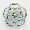 10Pcs Ornament Flower Beads Acrylic All-Match Pendant Durable Hole Charm  for Jewelry Making