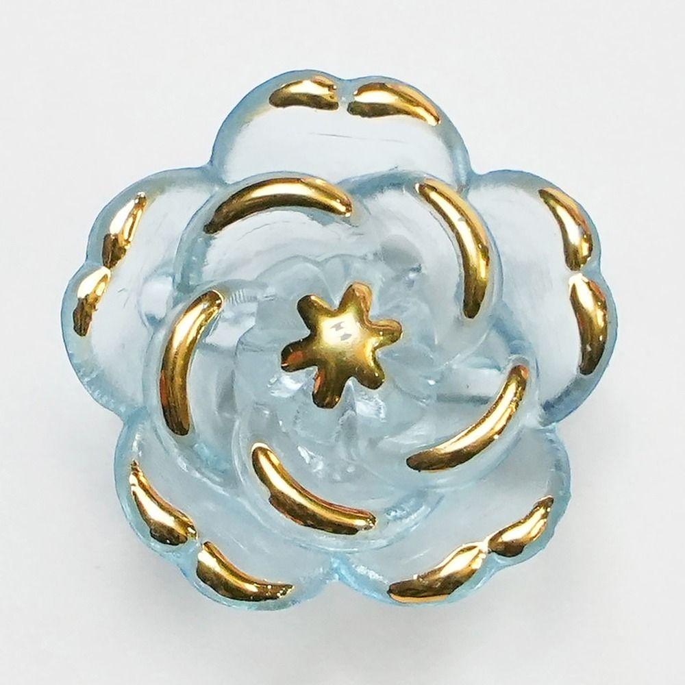 10Pcs Ornament Flower Beads Acrylic All-Match Pendant Durable Hole Charm  for Jewelry Making