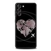 Модный чехол для телефона с картой мира и картой мира для Samsung Galaxy S24 S23 Ultra S22 S21 S20 FE 5G S10 S10E S9 Plus S8, мягкий чехол