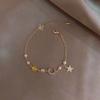 Exquisite Bracelets For Women Star Moon Zircon Pearl Bracelet Simple