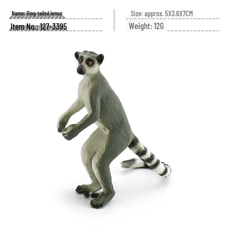 Handcrafted Raccoon Figurine: Miniature Mammal Model for Children's Science Education