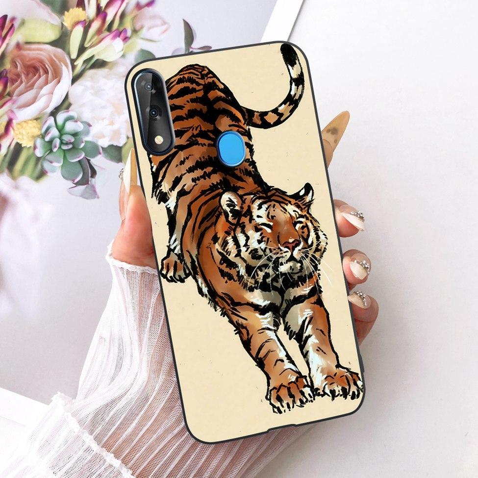 Phone Case For ZTE Blade V10 Cover Silicone Cute Cat Fashion Funny Painted Casing For ZTE Blade V10 2019