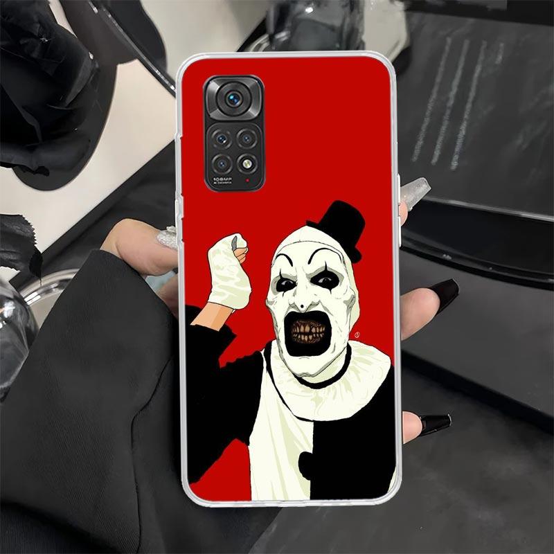 Чехол для телефона в стиле фильма ужасов «Террификатор» для Xiaomi Redmi Note 14 13 12S 12 11S 11T 11E Pro Plus 11 10 10S 9S 5G Мягкий силиконовый чехол Re