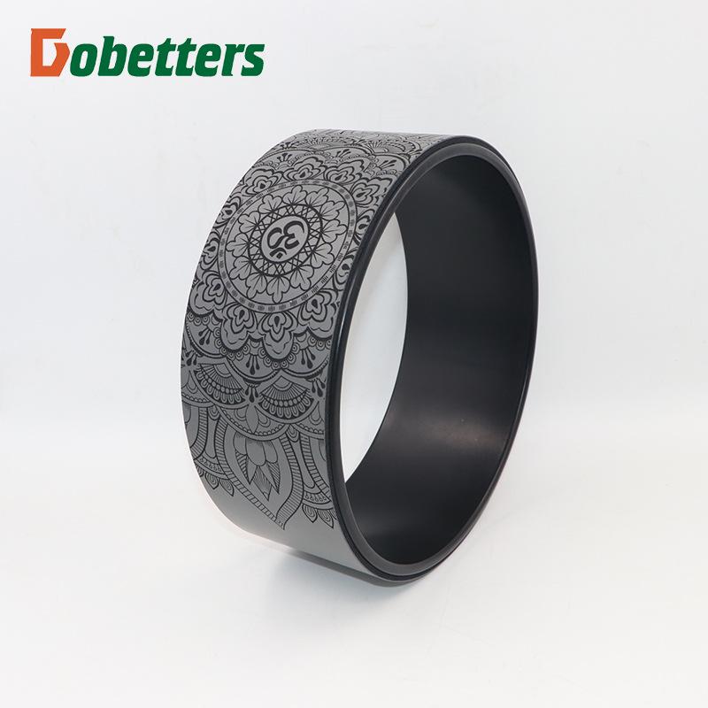 Колесо для йоги 32*14 см для тренировок, фитнеса и упражнений на пресс - подходит для беременных женщин и занятий родителей с детьми