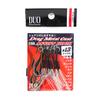 DUO Assist Hooks Drag Metal DC-SC #13, Clear Tinsel, 5 Per Pack (0582)