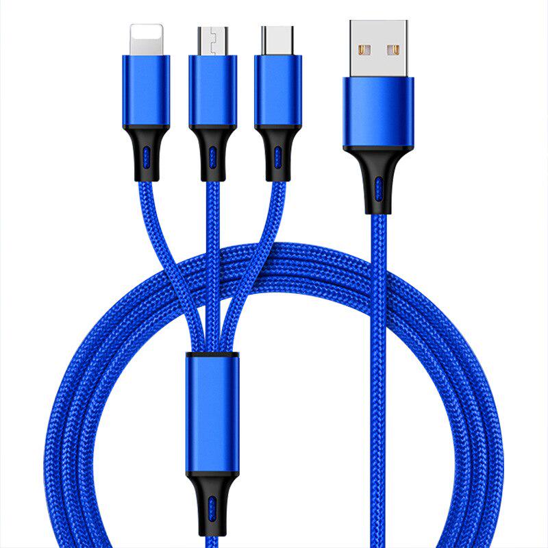 USB Cable for Fast Charging of A Universal Multifunctional Cable 3 In 1 for Samsung Cell Phone Type C