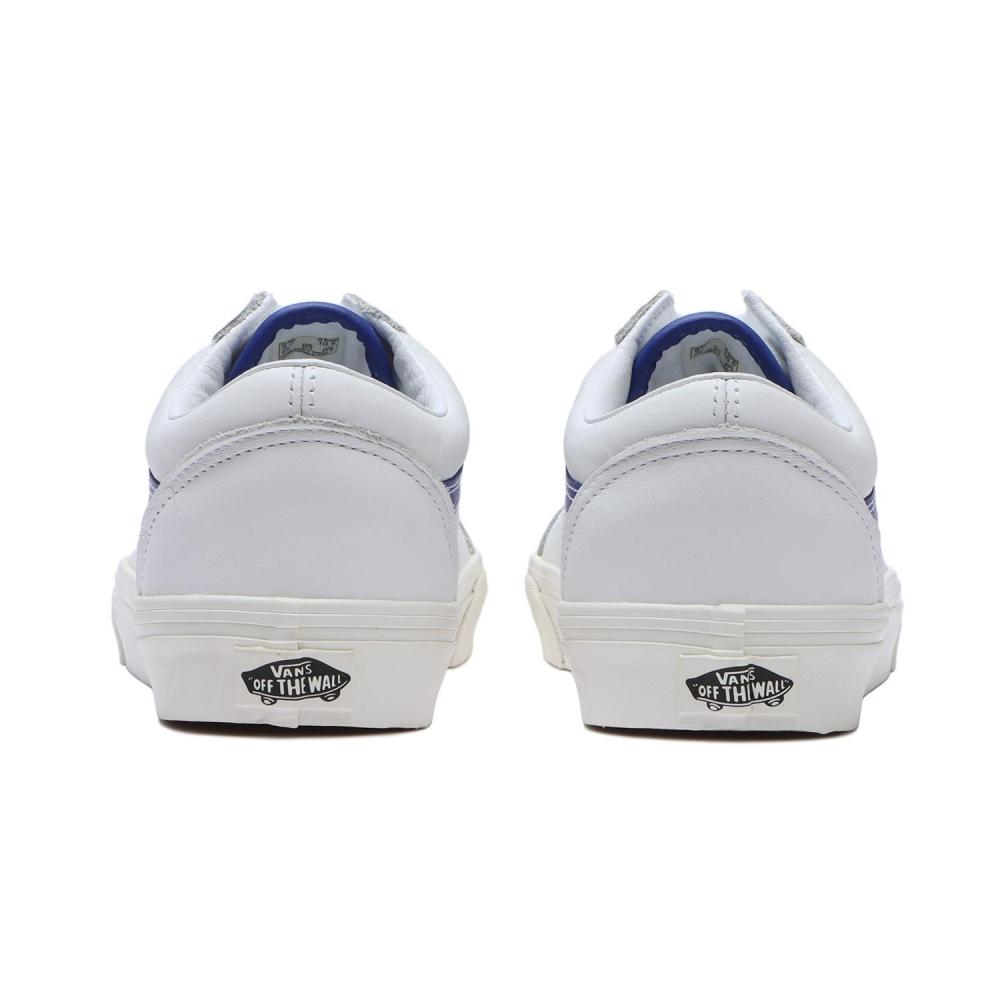 Vans Старая школа Кожа Белый Синий Vn0007ntz5d
