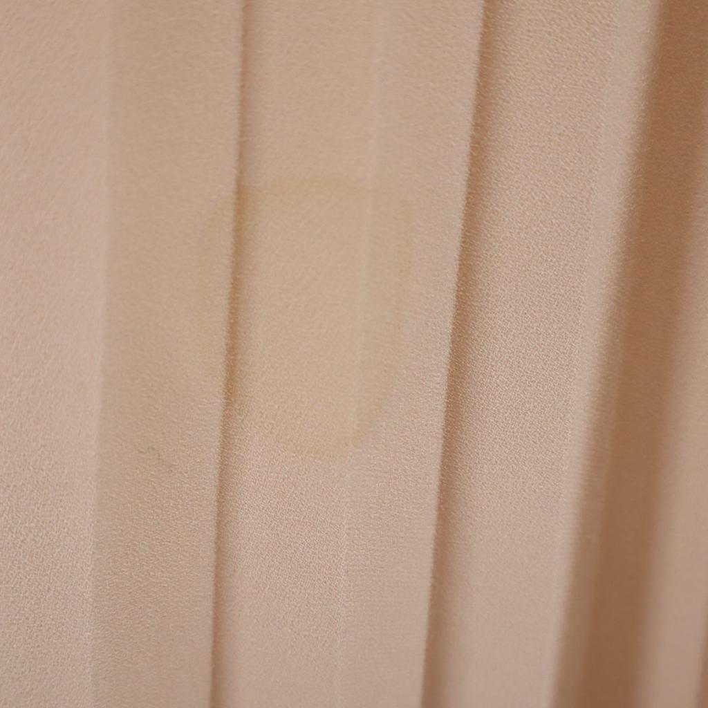 Theory Made In Japan Long Length Pleated Skirt S Pink Beige Waist Rubber Women Used