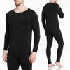 Термобелье Теплый базовый слой Рубашки Компрессионные длинные кальсоны Комплект для мужчин Холодная погода Зима Длинные рукава Удобные брюки Мягкий верх