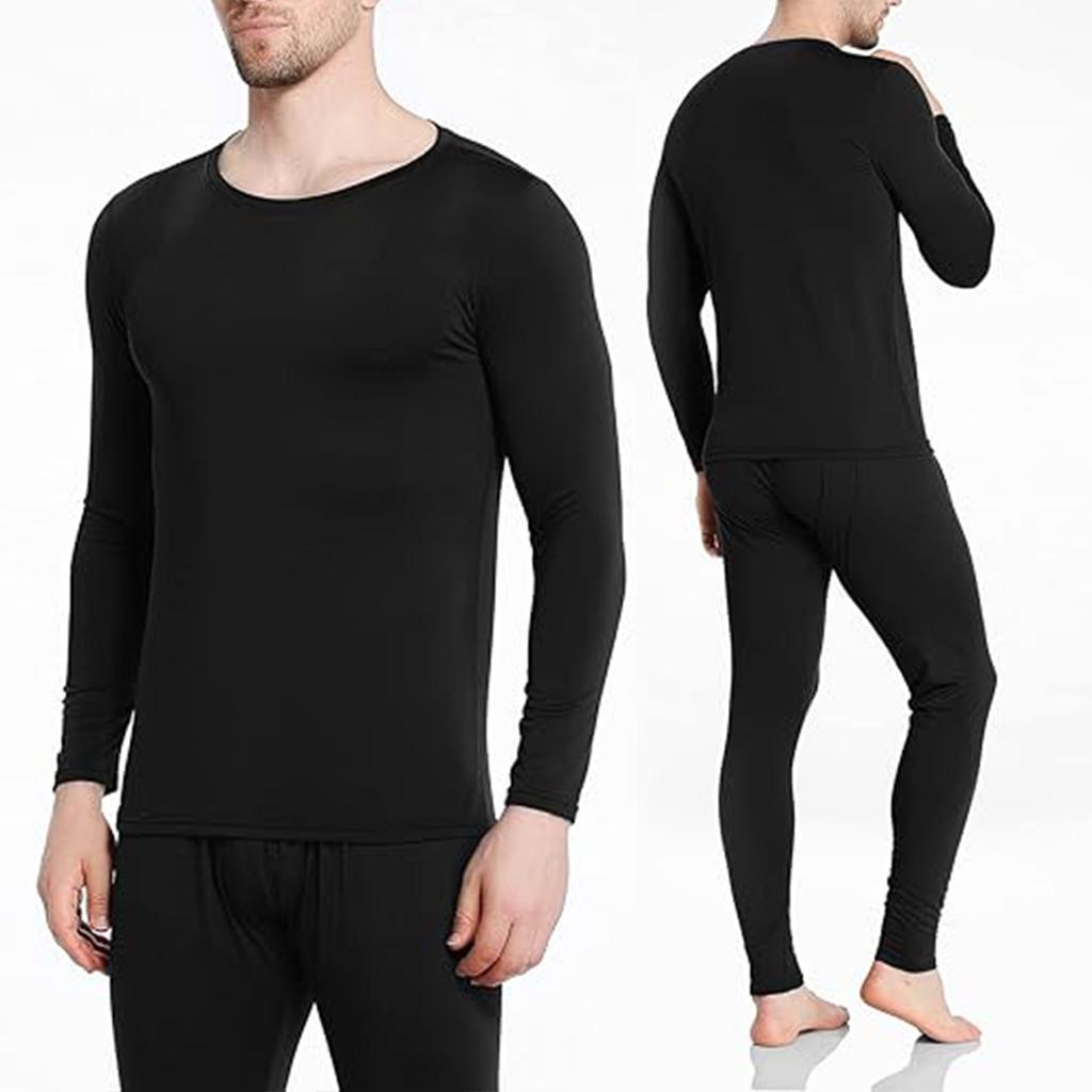 Термобелье Теплый базовый слой Рубашки Компрессионные длинные кальсоны Комплект для мужчин Холодная погода Зима Длинные рукава Удобные брюки Мягкий верх